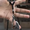 Collar de piedras para hombre hacha vikinga