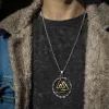 collar para hombre vikingo valknut uroboros